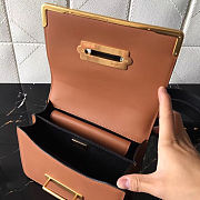 PRADA LEATHER PRADA CAHIER BAG BLACK/BROWN 1BD045 SIZE 20 x 14 x 8.5 CM - 4
