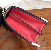 PRADA LEATHER PRADA CAHIER BAG BLACK/RED 1BD045 SIZE 20 x 14 x 8.5 CM - 2