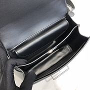 PRADA LEATHER PRADA CAHIER BAG SILVER METAL 1BD045 SIZE 19 x 14 x 9 CM - 3