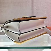 PRADA LEATHER PRADA CAHIER BAG WHITE 1BD045 SIZE 20 x 14 x 8.5 CM - 6