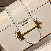 PRADA LEATHER PRADA CAHIER BAG WHITE 1BD045 SIZE 20 x 14 x 8.5 CM - 5