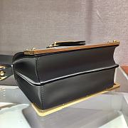 PRADA LEATHER PRADA CAHIER BAG GRAY 1BD045 SIZE 20 x 14 x 8.5 CM - 5