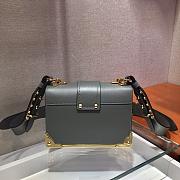 PRADA LEATHER PRADA CAHIER BAG GRAY 1BD045 SIZE 20 x 14 x 8.5 CM - 2
