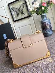 PRADA LEATHER PRADA CAHIER BAG POWDER PINK 1BD045 SIZE 20 x 14 x 8.5 CM - 2