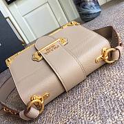 PRADA LEATHER PRADA CAHIER BAG POWDER PINK 1BD045 SIZE 20 x 14 x 8.5 CM - 6