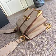 PRADA LEATHER PRADA CAHIER BAG POWDER PINK 1BD045 SIZE 20 x 14 x 8.5 CM - 5