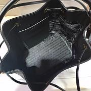 PRADA SAFFIANO LEATHER BUCKET BAG BLACK 1BE032 SIZE 22 x 22 x 14 CM - 5