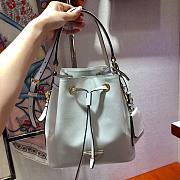 PRADA SAFFIANO LEATHER BUCKET BAG WHITE 1BE032 SIZE 22 x 22 x 14 CM - 4
