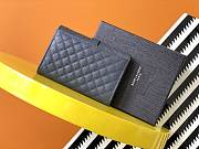 YSL MONOGRAM SMALL ENVELOPE WALLET DARK GREEN 651026 SIZE 13.5 x 9.5 x 3 CM - 3