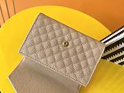 YSL MONOGRAM SMALL ENVELOPE WALLET BEIGE 651026 SIZE 13.5 x 9.5 x 3 CM - 6