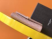 YSL MONOGRAM SMALL ENVELOPE WALLET LIGHT PINK 651026 SIZE 13.5 x 9.5 x 3 CM - 4
