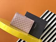 YSL MONOGRAM SMALL ENVELOPE WALLET LIGHT PINK 651026 SIZE 13.5 x 9.5 x 3 CM - 3
