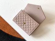 YSL MONOGRAM SMALL ENVELOPE WALLET LIGHT PINK 651026 SIZE 13.5 x 9.5 x 3 CM - 2