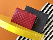YSL MONOGRAM SMALL ENVELOPE WALLET RED 651026 SIZE 13.5 x 9.5 x 3 CM - 6