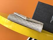 YSL MONOGRAM SMALL ENVELOPE WALLET WHITE 651026 SIZE 13.5 x 9.5 x 3 CM - 4