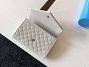 YSL MONOGRAM SMALL ENVELOPE WALLET WHITE 651026 SIZE 13.5 x 9.5 x 3 CM - 2