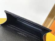 YSL MONOGRAM SMALL ENVELOPE SILVER METAL WALLET WHITE 651026 SIZE 13.5 x 9.5 x 3 CM - 3