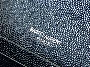 YSL MONOGRAM SMALL ENVELOPE WALLET BLACK METAL 651026 SIZE 13.5 x 9.5 x 3 CM - 4