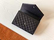 YSL MONOGRAM SMALL ENVELOPE WALLET BLACK METAL 651026 SIZE 13.5 x 9.5 x 3 CM - 2