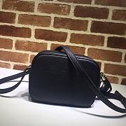 GUCCI SOHO SMALL LEATHER DISCO BAG BLACK 308364 SIZE 21 x 15 x 7 CM - 6
