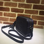 GUCCI SOHO SMALL LEATHER DISCO BAG BLACK 308364 SIZE 21 x 15 x 7 CM - 5