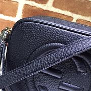 GUCCI SOHO SMALL LEATHER DISCO BAG BLACK 308364 SIZE 21 x 15 x 7 CM - 2