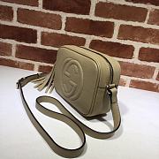 GUCCI SOHO SMALL LEATHER DISCO BAG BEIGE 308364 SIZE 21 x 15 x 7 CM - 2