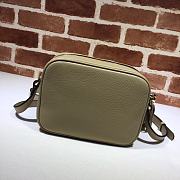 GUCCI SOHO SMALL LEATHER DISCO BAG BEIGE 308364 SIZE 21 x 15 x 7 CM - 3