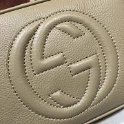 GUCCI SOHO SMALL LEATHER DISCO BAG BEIGE 308364 SIZE 21 x 15 x 7 CM - 4