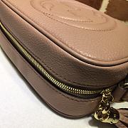 GUCCI SOHO SMALL LEATHER DISCO BAG ROSE BEIGE 308364 SIZE 21 x 15 x 7 CM - 2