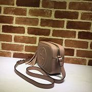 GUCCI SOHO SMALL LEATHER DISCO BAG ROSE BEIGE 308364 SIZE 21 x 15 x 7 CM - 3
