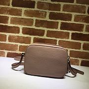 GUCCI SOHO SMALL LEATHER DISCO BAG ROSE BEIGE 308364 SIZE 21 x 15 x 7 CM - 4