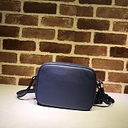 GUCCI SOHO SMALL LEATHER DISCO BAG PURPLE 308364 SIZE 21 x 15 x 7 CM - 4