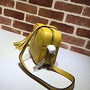 GUCCI SOHO SMALL LEATHER DISCO BAG YELLOW 308364 SIZE 21 x 15 x 7 CM - 4