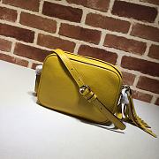 GUCCI SOHO SMALL LEATHER DISCO BAG YELLOW 308364 SIZE 21 x 15 x 7 CM - 5