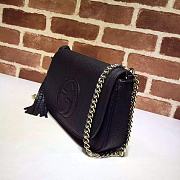 GUCCI INTERLOCKING GG BLACK 336752 SIZE 27 x 16 x 5 CM - 6