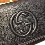 GUCCI INTERLOCKING GG BLACK 336752 SIZE 27 x 16 x 5 CM - 3
