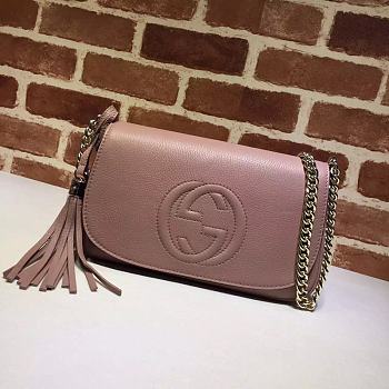 GUCCI INTERLOCKING GG SOFT PINK 336752 SIZE 27 x 16 x 5 CM