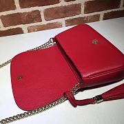GUCCI INTERLOCKING GG RED 336752 SIZE 27 x 16 x 5 CM - 5