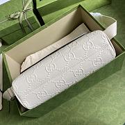 GUCCI GG EMBOSSED MESSENGER BAG WHITE 658565 SIZE 29 × 22 × 9.5 CM - 6