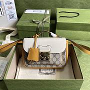 GUCCI PADLOCK MINI BAG WHITE 658487 SIZE 21 x 14 x 5 CM - 1