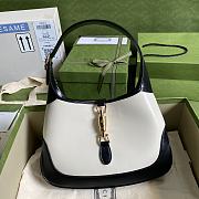 JACKIE 1961 SMALL SHOULDER BAG BLACK & WHITE 636706 SIZE 28 x 19 x 4.5 CM - 1