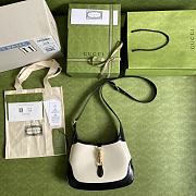 JACKIE 1961 SMALL SHOULDER BAG BLACK & WHITE 636706 SIZE 28 x 19 x 4.5 CM - 2