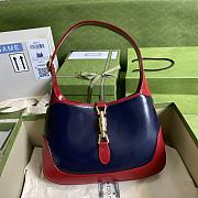 JACKIE 1961 SMALL SHOULDER BAG NAVY & DARK RED 636706 SIZE 28 x 19 x 4.5 CM - 1