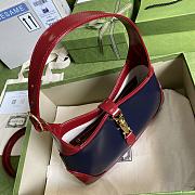 JACKIE 1961 SMALL SHOULDER BAG NAVY & DARK RED 636706 SIZE 28 x 19 x 4.5 CM - 6