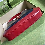JACKIE 1961 SMALL SHOULDER BAG NAVY & DARK RED 636706 SIZE 28 x 19 x 4.5 CM - 4