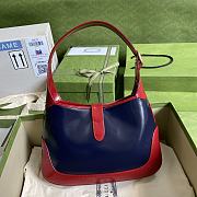 JACKIE 1961 SMALL SHOULDER BAG NAVY & DARK RED 636706 SIZE 28 x 19 x 4.5 CM - 3