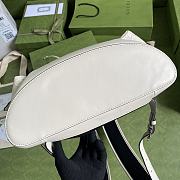 GUCCI GG EMBOSSED BACKPACK ‎WHITE 625770 SIZE 34 x 41 x 12 CM - 4