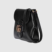 GUCCI SMALL MESSENGER BAG WITH DOUBLE G BLACK 648934 SIZE 23.5 x 17.5 x 5 CM - 2