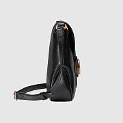 GUCCI SMALL MESSENGER BAG WITH DOUBLE G BLACK 648934 SIZE 23.5 x 17.5 x 5 CM - 3
